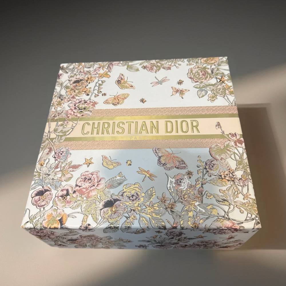 Dior Floral Gift Box with Gold Accents